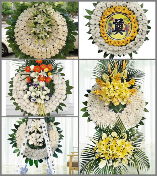 山东青岛即墨市金口镇庙东一村花圈速递